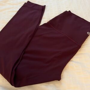 #1 lululemon athletica Women's Dark Burgundy size 10 25’